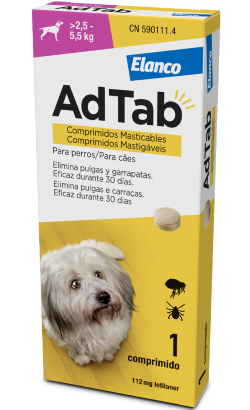 AdTab Cão 2,5 - 5,5 kg | 112,5 mg