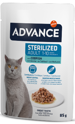 Advance Cat Sterilized Codfish | Wet (Saqueta)