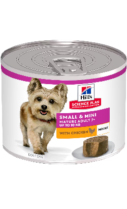 Alimento húmido para Cão Hills Science Plan Dog Mature Small & Mini Mousse With Chicken| Wet (Lata) Alimento húmido para Cão Hills Science Plan Dog Mature Small & Mini Mousse With Chicken| Wet (Lata)
