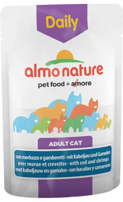 Almo Nature Cat Daily with Cod and Shrimps | Wet (Saqueta)