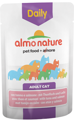 Almo Nature Cat Daily with Tuna and Salmon | Wet (Saqueta) Almo Nature Cat Daily with Tuna and Salmon | Wet (Saqueta)