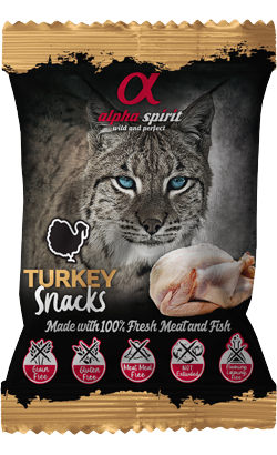 Alpha Spirit Cat Turkey Snacks Semi-Moist Saqueta Alpha Spirit Cat Turkey Snacks Semi-Moist Saqueta