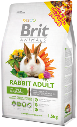 Ração para Roedores Brit Animals Rabbit Adult Ração para Roedores Brit Animals Rabbit Adult