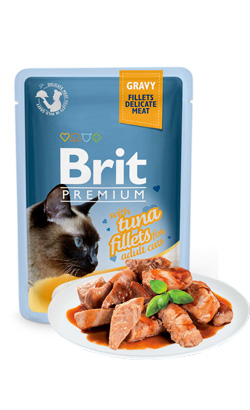 Brit Premium by Nature Cat Delicate Fillets in Gravy with Tuna | Wet (Saqueta)