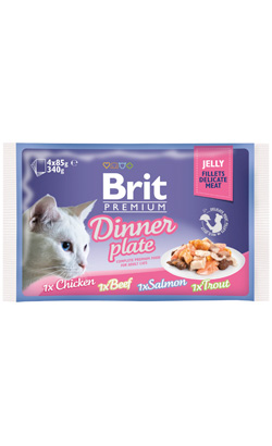 Brit Premium by Nature Cat Delicate Fillets in Jelly Dinner Plate Multipack | Wet (Saqueta)