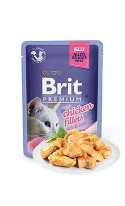 Brit Premium by Nature Cat Delicate Fillets in Jelly with Chicken | Wet (Saqueta)