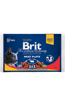 Brit Premium by Nature Cat Multipack Wet | Meat Plate (Saqueta)