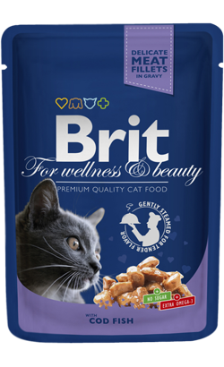 Brit Premium by Nature Cat Wet | Cod Fish (Saqueta)