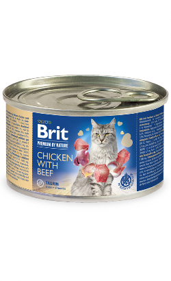 Brit Premium by Nature Cat Chicken with Beef | Wet (Lata)