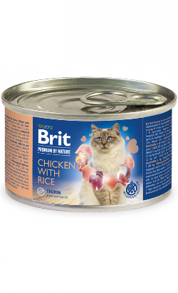 Brit Premium by Nature Cat Chicken with Rice | Wet (Lata)