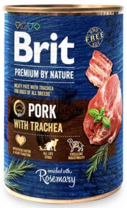 Brit Premium by Nature Dog Pork with Trachea | Wet (Lata)