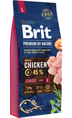 Ração para Cão Brit Premium by Nature Junior Large Dog Ração para Cão Brit Premium by Nature Junior Large Dog - Alimentação e Rações para Cães