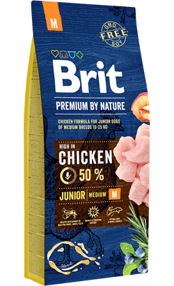 Brit Premium by Nature Junior Medium Dog 