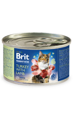 Brit Premium by Nature Cat Turkey with Lamb | Wet (Lata)