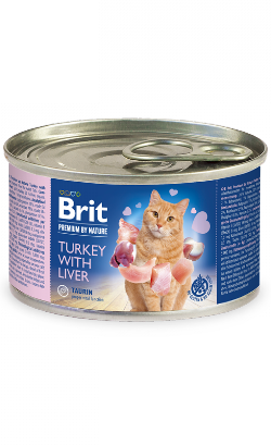 Brit Premium by Nature Cat Turkey with Liver | Wet (Lata)