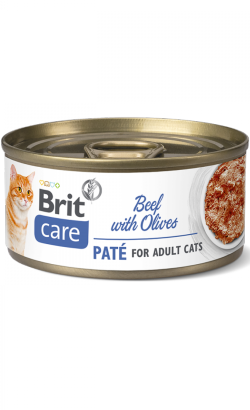 Brit Care Cat Beef Paté with Olives | Wet (Lata)