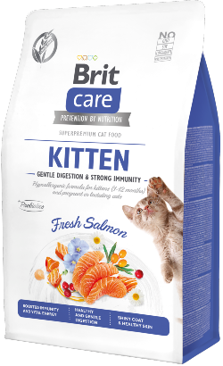 Brit Care Cat Grain Free Kitten Gentle Digestion & Strong Immunity | Salmon