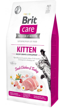 Brit Care Cat Grain Free Kitten Healthy Growth & Development | Turkey & Chicken