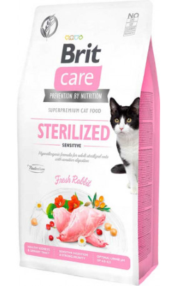 Brit Care Cat Grain Free Sterilized Sensitive | Rabbit & Peas