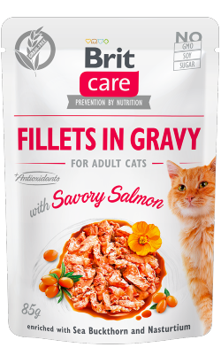Brit Care Cat Savory Salmon in Gravy | Wet (Saqueta)