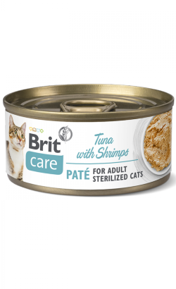 Brit Care Cat Sterilized Tuna Paté with Shrimps | Wet (Lata)