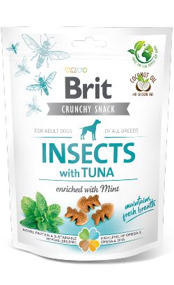 Brit Care Dog Crunchy Cracker Insects with Tuna Enriched with Mint