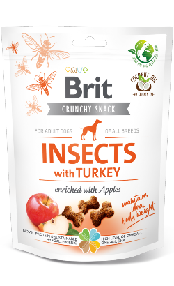 Brit Care Dog Crunchy Cracker Insects with Turkey and Apples