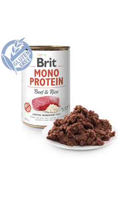 Brit Care Dog Mono Protein Beef & Rice | Wet (Lata)
