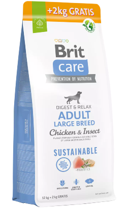 Brit Care Dog Sustainable Adult Large Breed | Chicken & Insect - Bónus