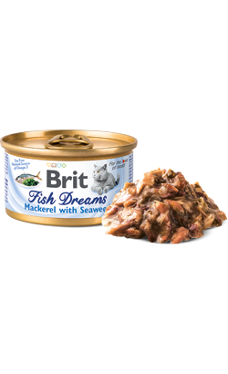 Brit Fish Dreams Cat Mackerel & Seaweed | Wet (Lata)