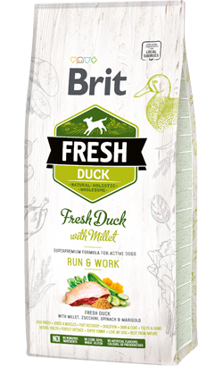 Brit Fresh Dog Active Run & Work with Duck & Millet