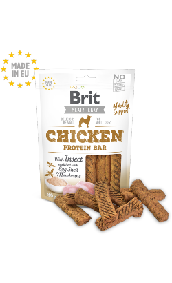 Brit Dog Meat Jerky Snack Protein Bar Chicken with Insect