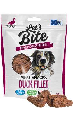Brit Let's Bite Dog Meat Snacks Duck Fillet