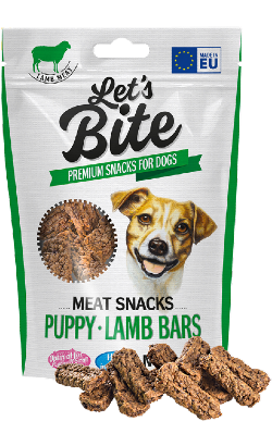 Brit Let's Bite Dog Meat Snacks Puppy Lamb Bars