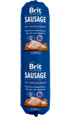 Brit Sausage Dog Chicken & Rabbit