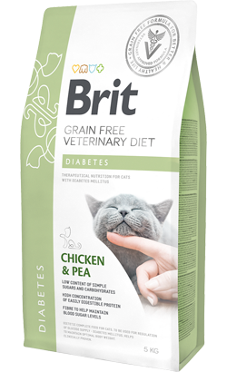 Brit Veterinary Diet Cat Diabetes Grain-Free Chicken & Pea