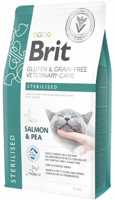 Brit Veterinary Diet Cat Sterilised Gluten & Grain-Free | Salmon & Pea