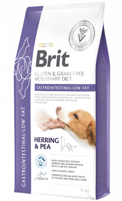 Brit Veterinary Diet Dog Gastrointestinal Low Fat Gluten & Grain-Free | Herring & Pea