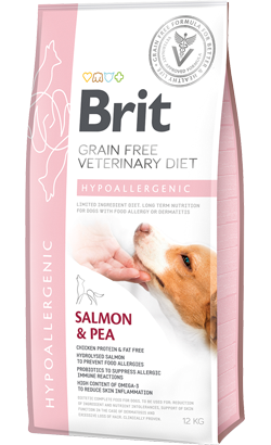 Brit Veterinary Diet Dog Hypoallergenic Grain-Free Salmon & Pea