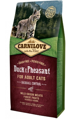 Carnilove Grain-Free Cat Adult Hairball Control Duck & Pheasant