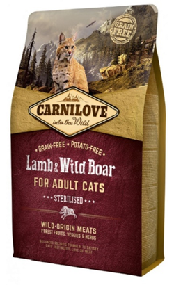 Carnilove Grain-Free Cat Adult Sterilized Lamb & Wild Boar