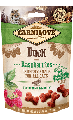 Carnilove Cat Crunchy Snack Duck with Raspberries