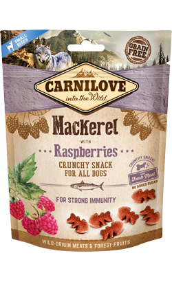 Carnilove Dog Crunchy Snack Mackerel & Raspberries