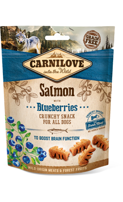 Carnilove Dog Crunchy Snack Salmon with Blueberries