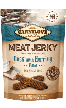 Carnilove Meat Jerky Duck with Herring Fillet