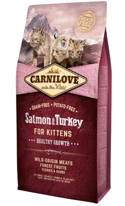 Carnilove Grain-Free Kitten Healthy Growth Salmon & Turkey