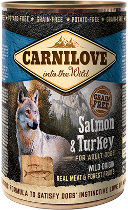 Carnilove Grain-Free Salmon & Turkey Adult Dog | Wet (Lata)