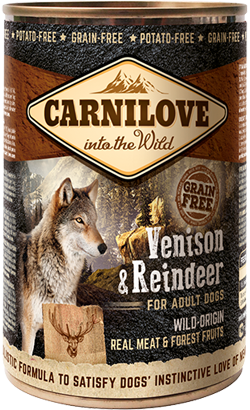 Carnilove Grain-Free Venison & Reindeer Adult Dog | Wet (Lata)