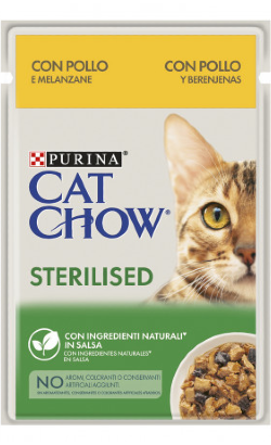 Cat Chow Adult Sterilised Chicken & Eggplant | Wet (Saqueta)