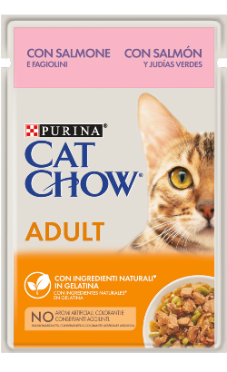 Cat Chow Adult Salmon & Green Beans | Wet (Saqueta)